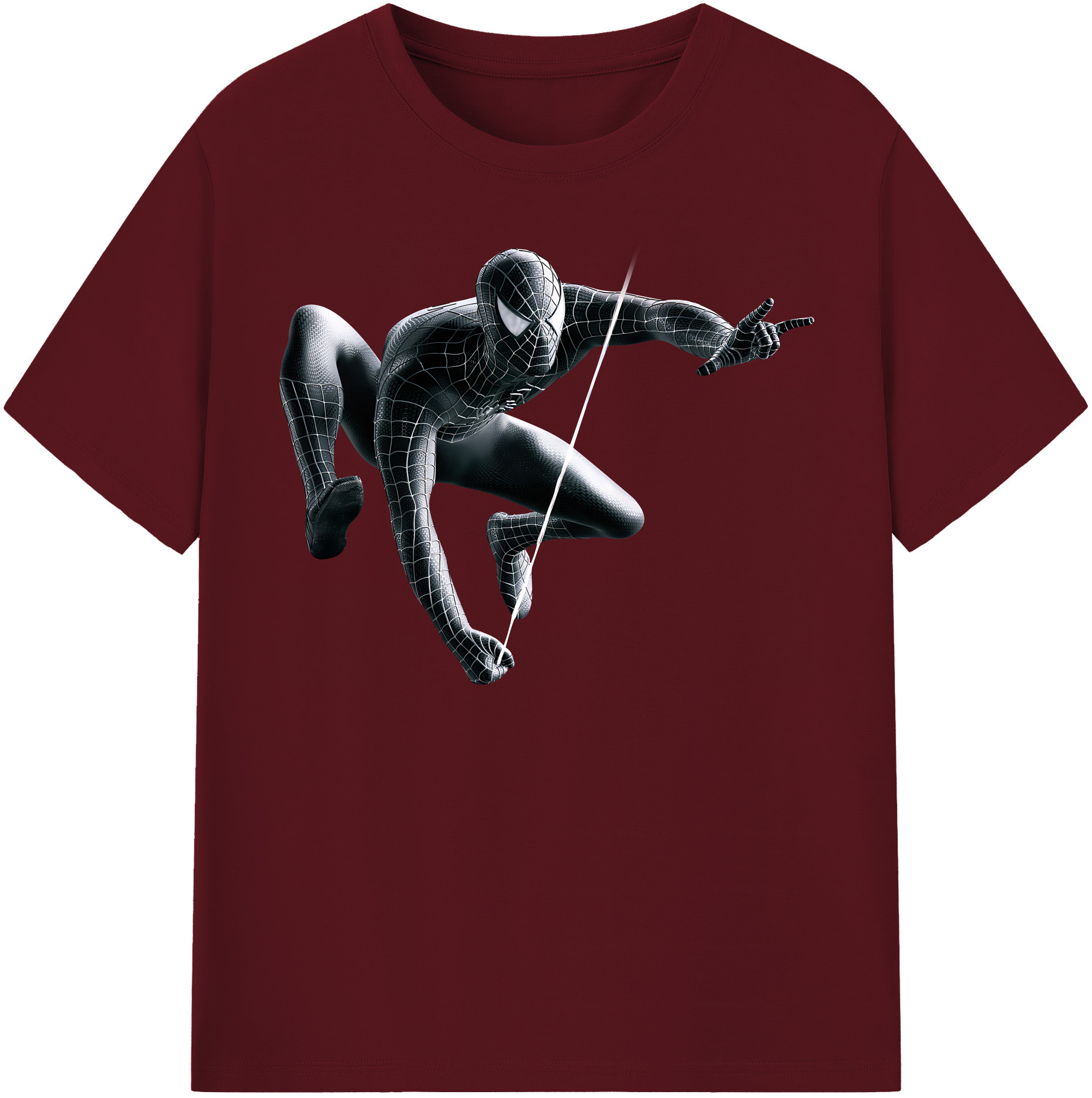 （画像用） Spider Man スパイダーマン 綿100％半袖Tシャツ（フロントプリント）
